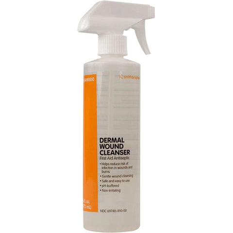Smith & Nephew Dermal Wound Cleanser, 16 oz. Spray Bottle, pH-Balanced, Non-Toxic, Non-Irritating, No Rinse