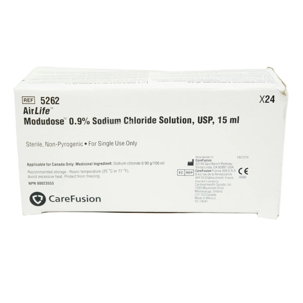 Cardinal Health AirLife MODUDOSE Normal Saline Unit Dose Vials, 0.9% Sodium Chloride, 3 mL to 5 mL
