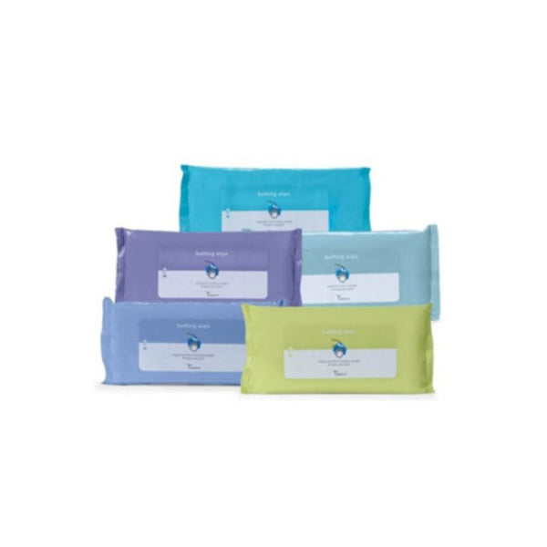 Cardinal Health Bathing Wipes with Aloe, No rinse, Fragrance-Free, Pack of 8