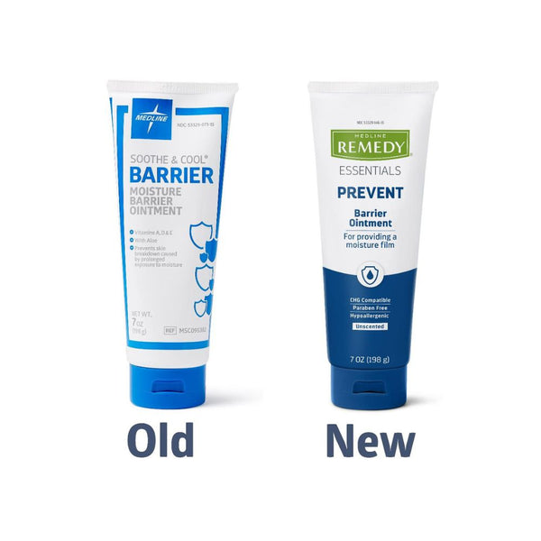 Medline Remedy Essentials Moisture Barrier Ointment 7 Oz. Tube, Unscented, Hypoallergenic, MSC095382