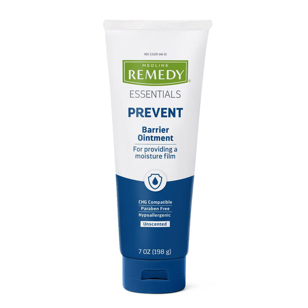 Medline Remedy Essentials Moisture Barrier Ointment 7 Oz. Tube, Unscented, Hypoallergenic, MSC095382