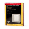 Medline Stratasorb Composite Adhesive Island Wound Dressings, 6 x 6  In.with 4 x 4 In. Pad, Non-Adherent Pad, Latex-free, MSC3066