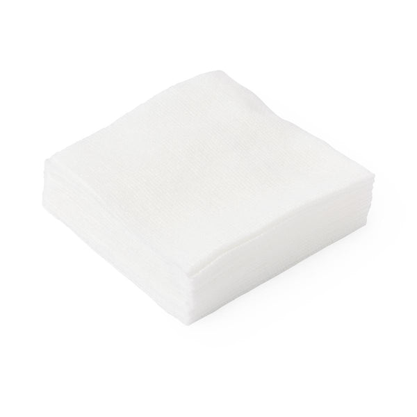 Medline Deluxe Rayon Polyester Blend Nonwoven Non-Sterile Gauze Sponges, Extra-Absorbent, Low Linting, 4" x 4", 4 Ply