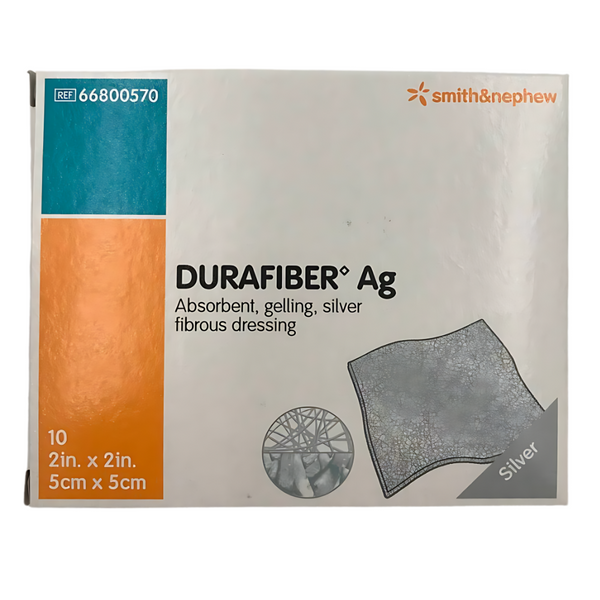Smith & Nephew Durafiber Ag Gelling Fiber Dressing, Non-Woven, Sterile, Latex-Free