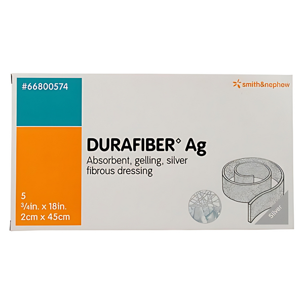 Smith & Nephew Durafiber Ag Gelling Fiber Dressing, Non-Woven, Sterile, Latex-Free