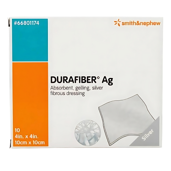 Smith & Nephew Durafiber Ag Gelling Fiber Dressing, Non-Woven, Sterile, Latex-Free