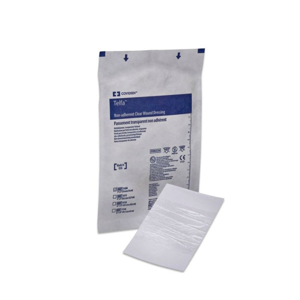 Covidien Telfa Non-Adherent Pre-Cut Clear Dry Wound Contact Layer Dressing, Sterile