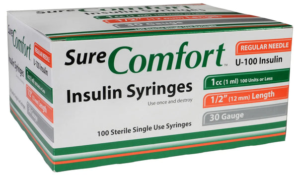 Allison Medical Sure Comfort U100 Insulin Syringes, SureComfort