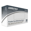 Ambitex N200BLK Series Nitrile Exam Gloves, Black, Powder-free, Latex-free, Non-Sterile