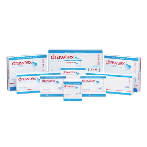 SteadMed Drawtex Hydroconductive Wound Dressing with LevaFiber Technology, 6 x 8 in (15 x 20 cm), 00303