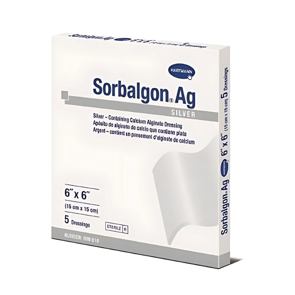 Hartmann Sorbalgon Silver Calcium Alginate Dressing, Sterile, 6 x 6 In.