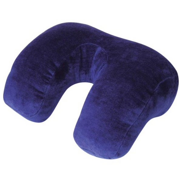 Brownmed IMAK Ergo HappiNeck Support Pillow, High Quality Plush Terry Cover, Universal, Blue, 30112