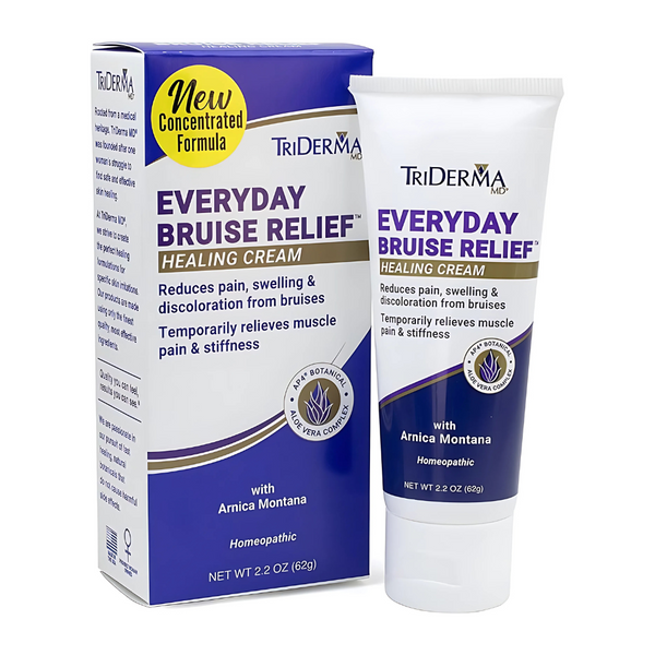 Genuine Virgin Aloe TriDerma Everyday Bruise Relief Cream, 1 oz. Tube