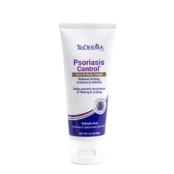 Genuine Virgin Aloe TriDerma Psoriasis Control Cream, Paraben Free