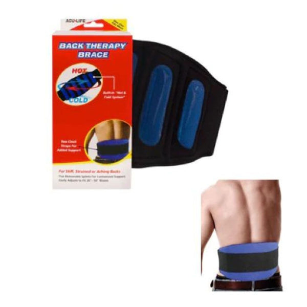 Health Enterprises 360 Hot and Cold Therapy Back Brace, Black, 26 to 50 Inches Waist Size, 400629