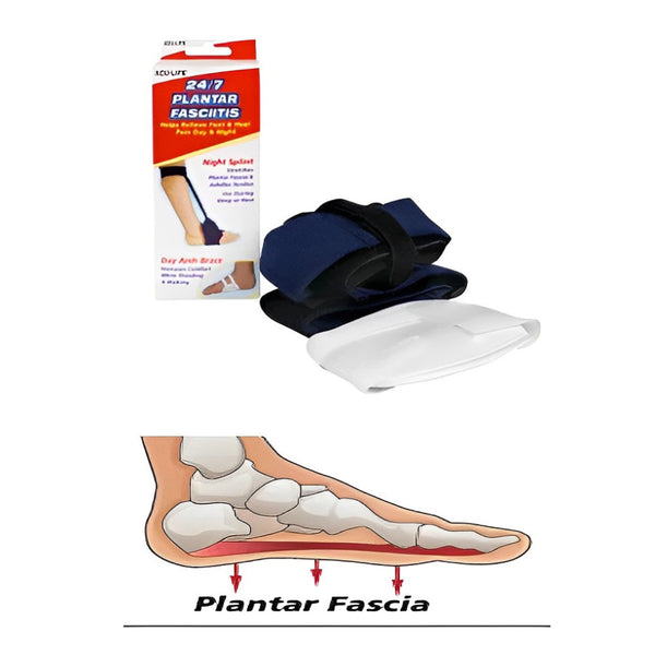 Health Enterprises Acu Life 24/7 Plantar Fasciitis Support, Night Splint and Day Arch Brace, 400706
