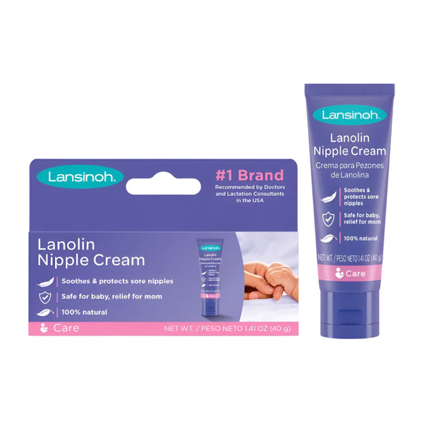 Lansinoh Lanolin Nipple Cream, Hypoallergenic with Ultra Purified 100% Natural Lanolin