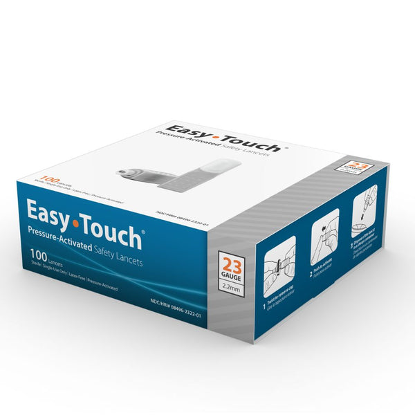 MHC EasyTouch Pressure Activated Safety Lancets, 21/23/26/28/30G, Easy Touch