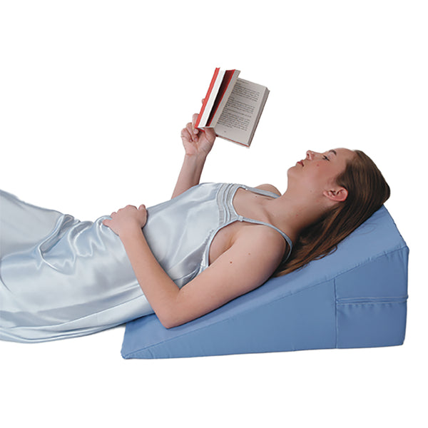 Alex Orthopedic Bed Wedge with Zippered Cover, Blue, Available in 7 In., 10 In., 12 In. Height