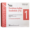 PDI 10% USP Povidone-Iodine (PVP-I) 4 in. Swabsticks, Skin Antiseptic/Germicide, First Aid Antimicrobial
