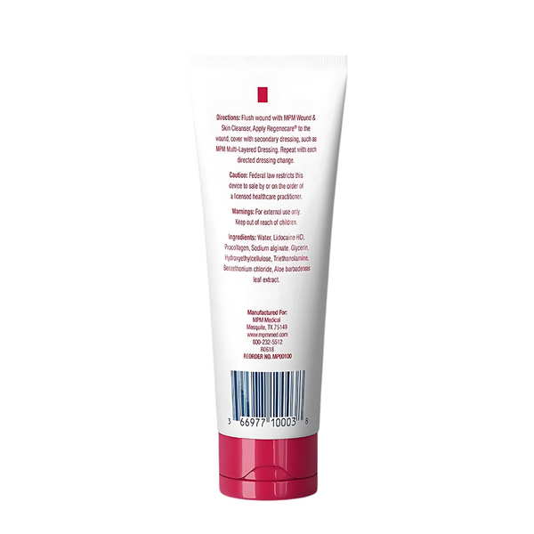 MPM Medical Regenecare Wound Care Hydrogel 3 oz. Tube, 2% Lidocaine