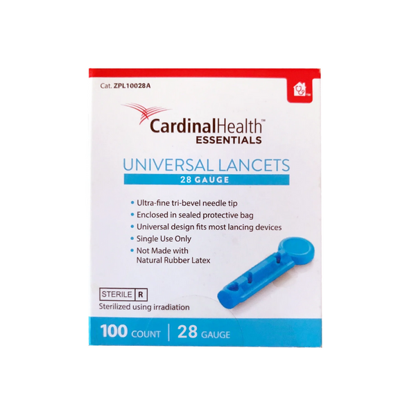 Cardinal Health Essentials Twist-Top 30G (0.30 mm) Universal Lancets, 30 Gauge