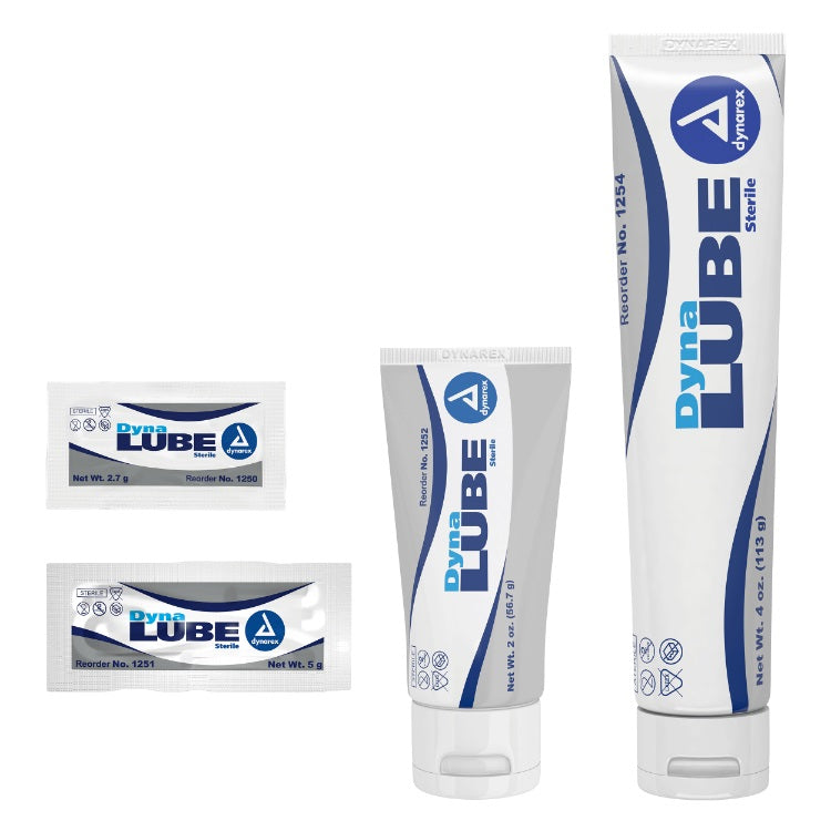 Dynarex DynaLube Lubricating Jelly, Sterile, Water Soluble, Greaseless Dynarex DynaLube Lubricating Jelly, Sterile, Water Soluble, Greaseless