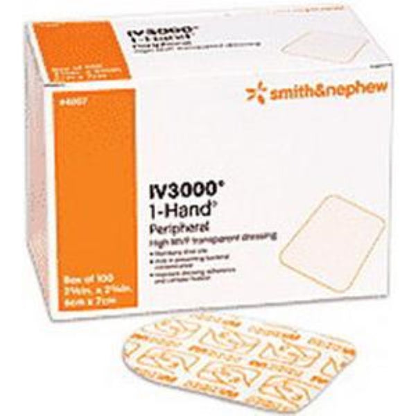 Smith & Nephew Opsite IV3000 Standard Moisture Responsive Catheter Dressing, 4" x 5-1/2"