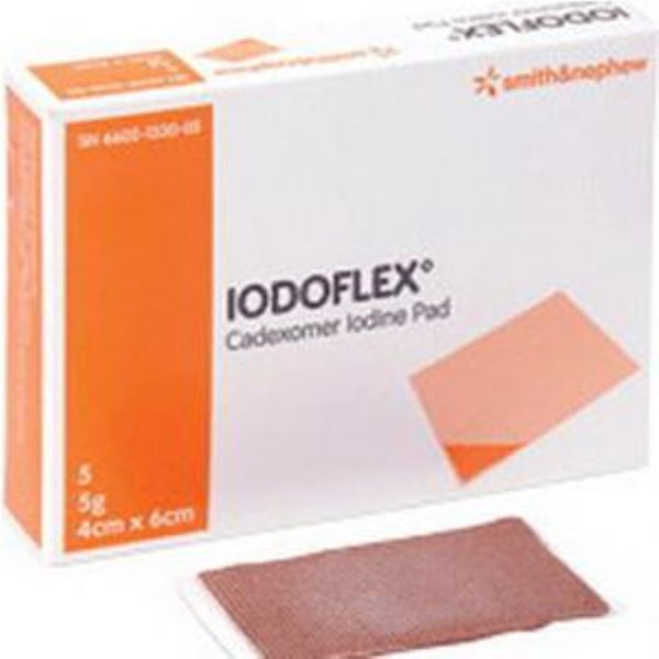 Smith & Nephew Iodoflex Cadexomer Iodine Gel Pad Dressing. 10g 2-1/8" x 3"