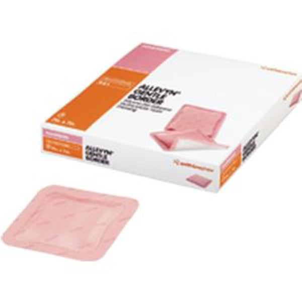 Smith & Nephew Allevyn Gentle Gel Adhesive Hydrocellular Foam Dressing with Border, 7" x 7" with 6" x 6" Pad