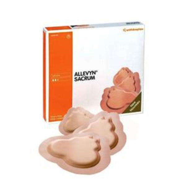Smith & Nephew Allevyn Life Foam Dressing, Sacrum, Sterile, 17.2cm x 17.5cm, with 12.4cm x 8.5cm Pad, Small
