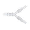 Cardinal Health Medi-Vac 6-in-1 Y Transparent Plastic Tubing Connector, Sterile, Autoclavable