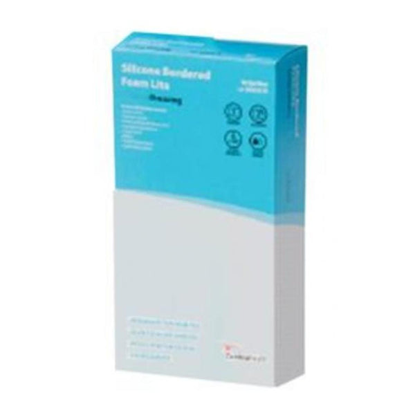Cardinal Health Kendall Silicone Bordered Lite Foam Dressing, 3" x 3"