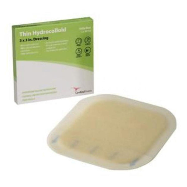 Cardinal Health Thin Hydrocolloid Dressing, 3" x 3"