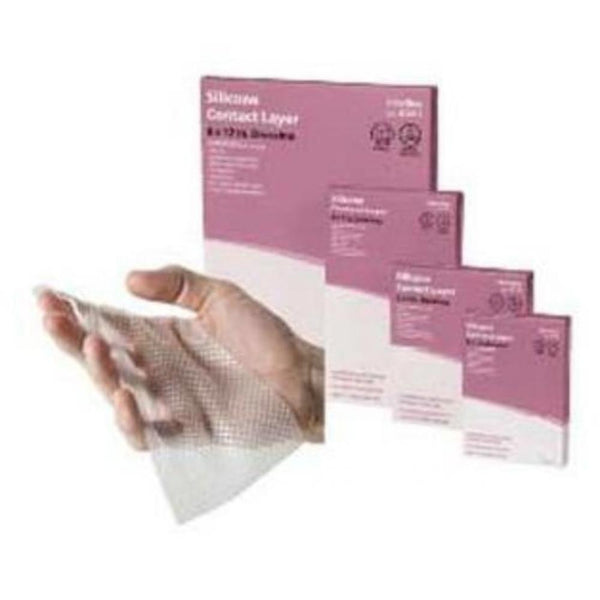 Cardinal Health Silicone Contact Layer Dressing, 3'' x 4''