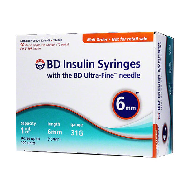 embecta Veo with Ultra-Fine Needle U100 Insulin Syringes, BD Becton Dickinson