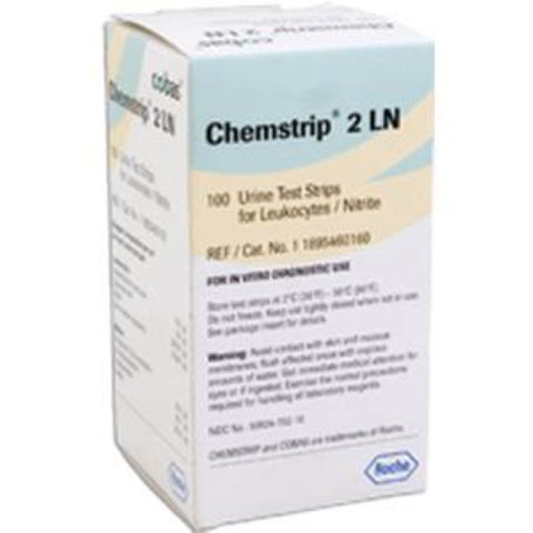 Roche Diagnostics Chemstrip 2 LN Urine Reagent Test Strip, 11895460160
