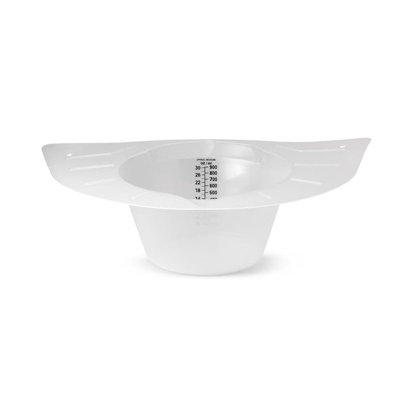 Medline Specimen Collector Pan for Urine and Stool, Translucent with Black Graduations, 900 mL, 30 oz, DYND36600