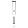 Medline Guardian Medium Adult Aluminum Push Button Crutch, for 5ft 2" to 5ft 10" Height, Adjustable User Height, Double-extruded Center Tube, MDSV80535