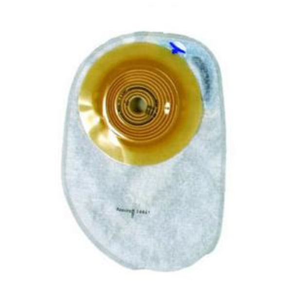 Coloplast Assura One-Piece Closed Pouch, Filter, 8-1/2" L, Transparent, Cut-to-Fit, Convex Light Skin Barrier, 5/8" to 1-3/4" Stoma