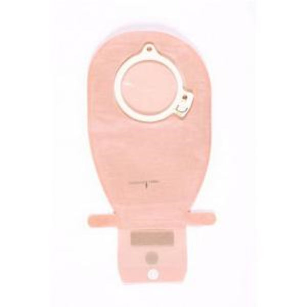 Coloplast Assura Two-Piece Drainable Pouch, Wide Outlet, 11-1/2" L, Integrated Closure, Opaque, Cut-to-Fit Flat Skin Barrier, 3/8" to 2-1/8" Stoma