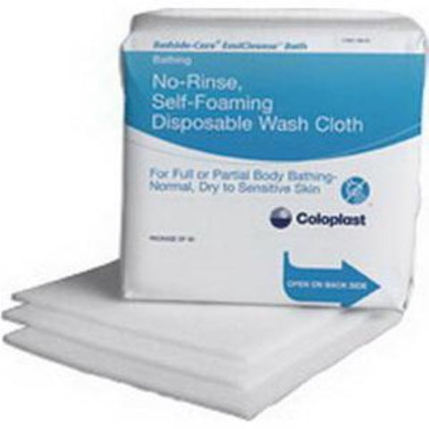 Coloplast Bedside-Care EasiCleanse Self Foaming Skin Washcloth, Latex-Free