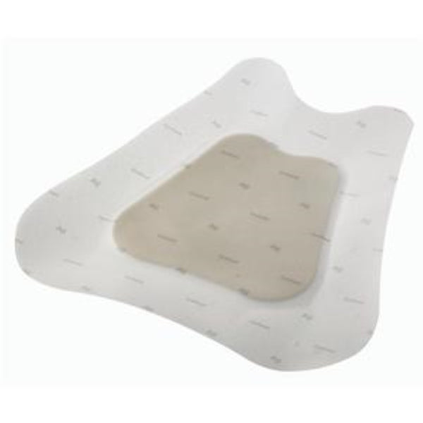 Coloplast Biatain Ag Adhesive Foam Antimicrobial Dressing With Silver with Hydrocolloid Border, Soft, Latex-Free, Sterile, 9" x 9" Sacral