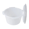 Briggs DMI Universal Replacement Commode Bucket Pail with Lid and Side Handles, 7 Quart Capacity, 641209