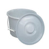 Briggs Replacement Commode Bucket Pail with Lid and Wire Handles, 12 Quart Capacity, 641210