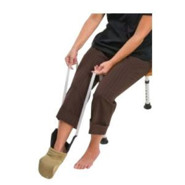 Briggs Healthcare Mabis DMI Deluxe Terry Cloth Sock and Stocking Aid, 29 Inches Rope Straps