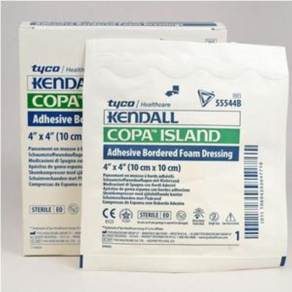 Kendall Copa Ultra-Soft Hydrophilic Foam Dressing, Latex-Free, 4" x 4"