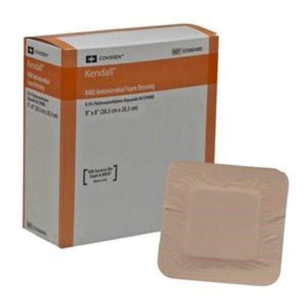 Kendall AMD Antimicrobial Foam Dressing, 8" x 8"