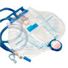 Curity 2000 mL Bedside Drainage Bag with Mono-Flo Antireflux Device and Splashguard II, Oval Shape