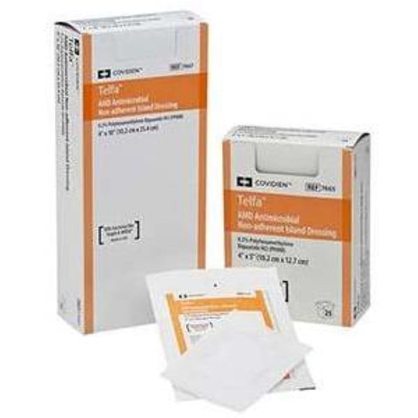 Kendall Telfa AMD Antimicrobial Island Dressing, Sterile, Non-Adherent, 4 x 14 In.